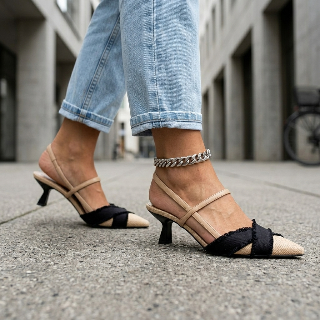 Diana | Open-Toe Ballet Flats