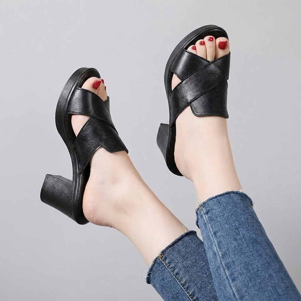 Giovanna | Crossover Platform Sandal