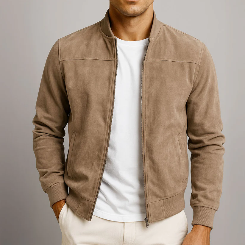 Lureon Classic Suede Bomber Jacket