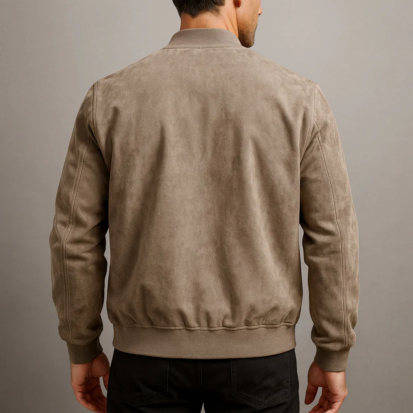Lureon Classic Suede Bomber Jacket