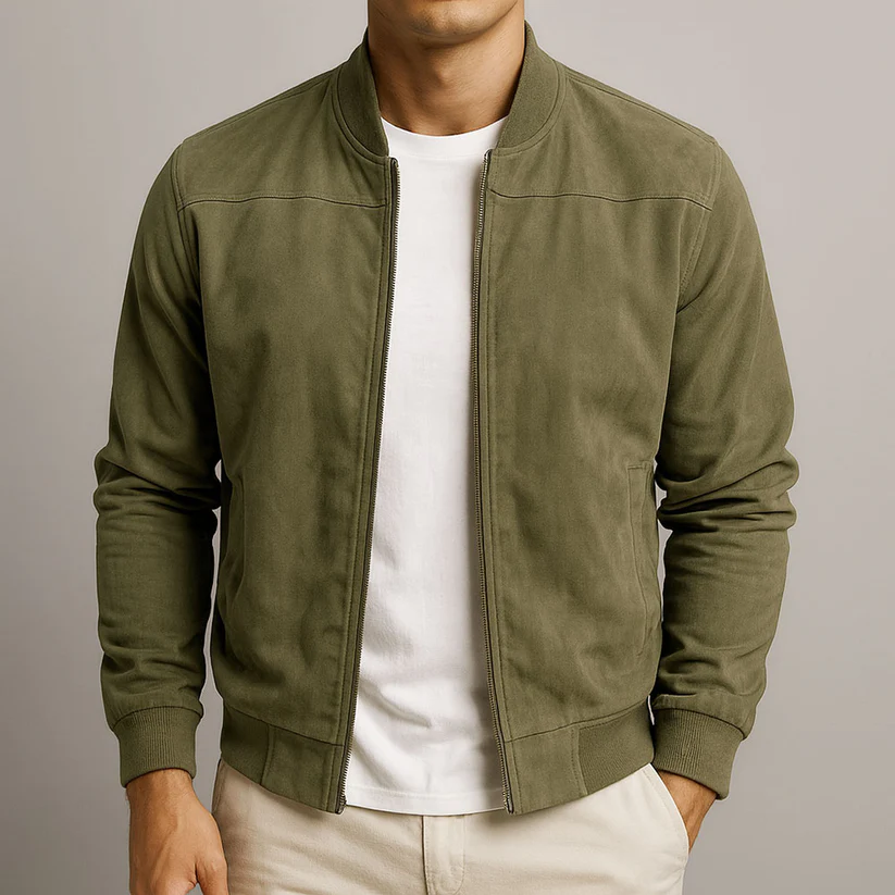 Lureon Classic Suede Bomber Jacket