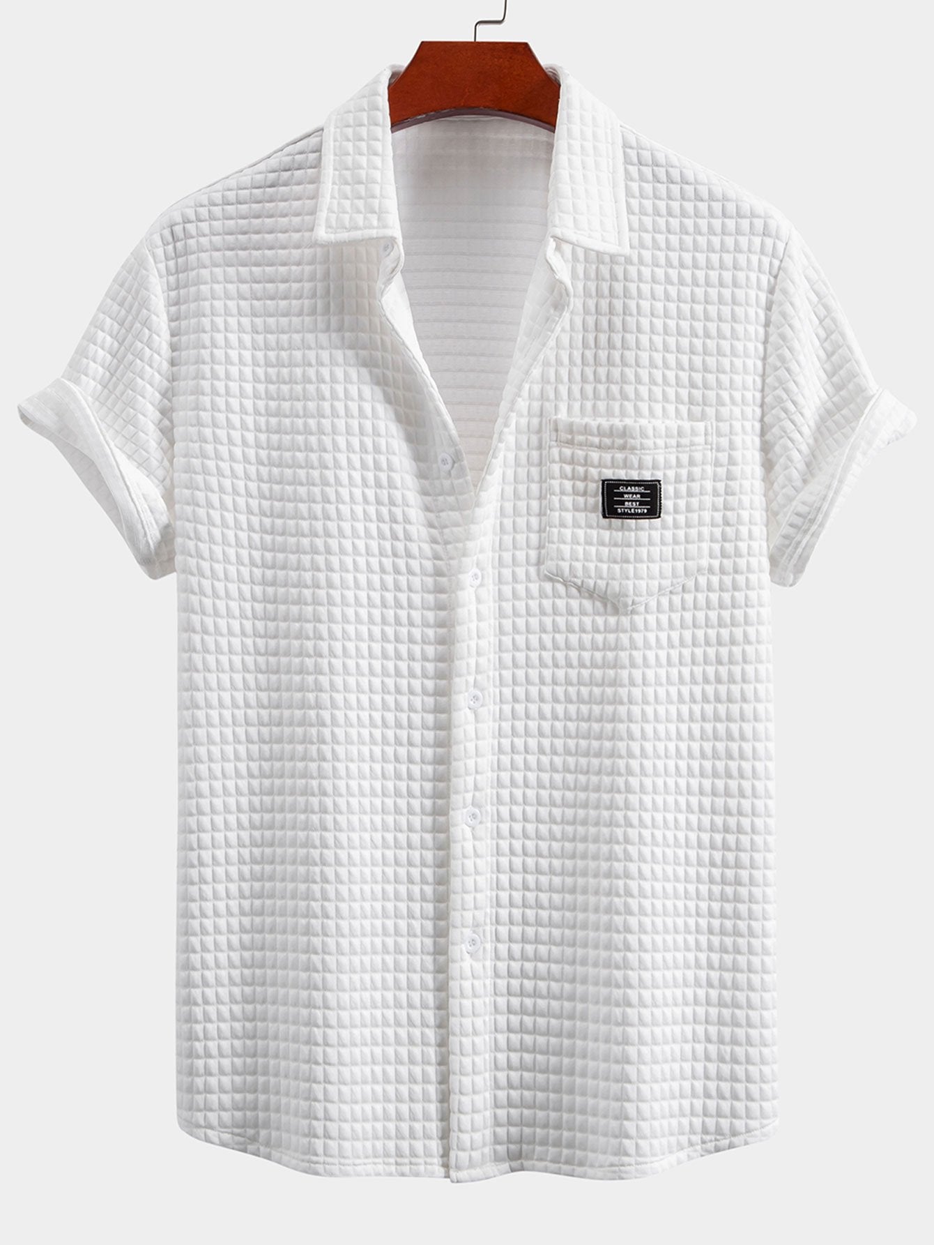 Korte Mouw Wafelshirt & Trekkoord Wafel Joggingbroek