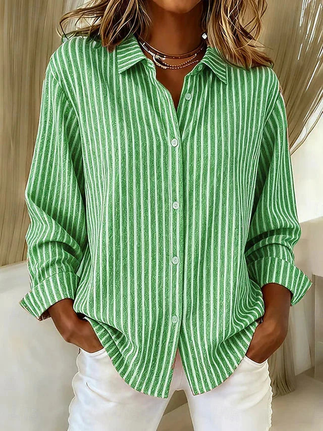 Louise Effortless Striped Knit Cardigan