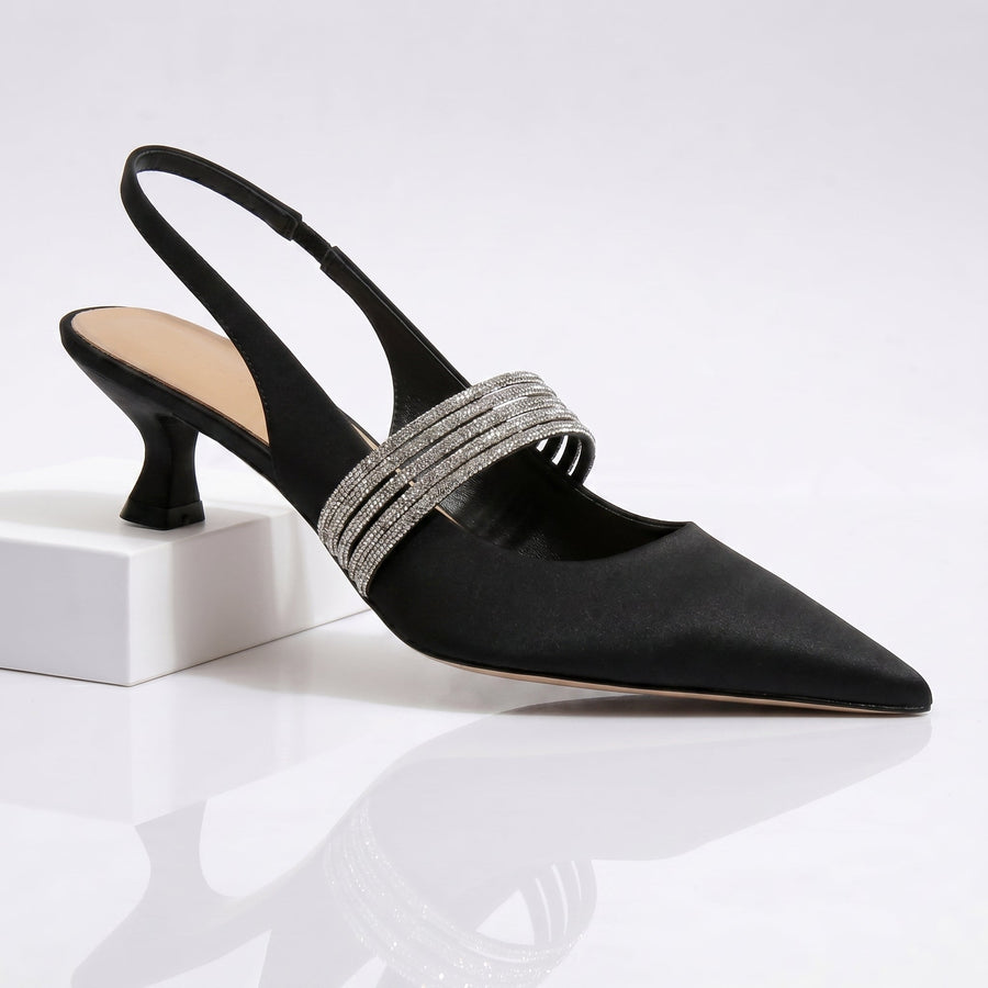 Ginevra | Crystal Kitten Heel