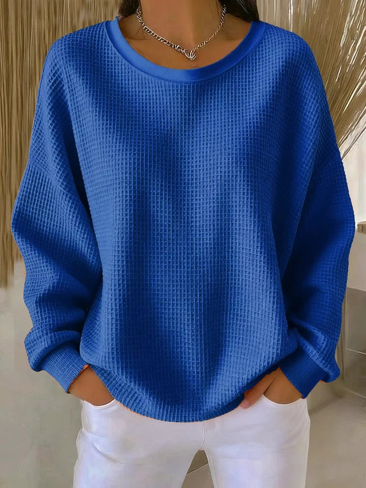 Scarlet Cozy Waffle Knit Jumper