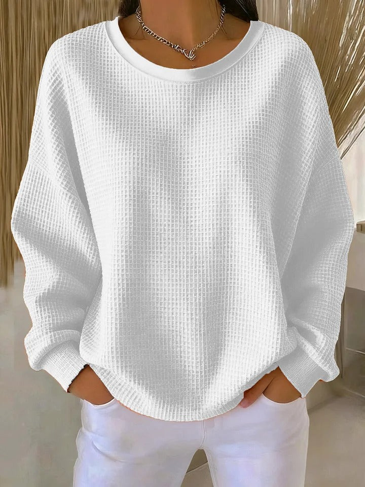 Scarlet Cozy Waffle Knit Jumper