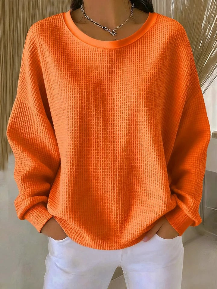 Scarlet Cozy Waffle Knit Jumper