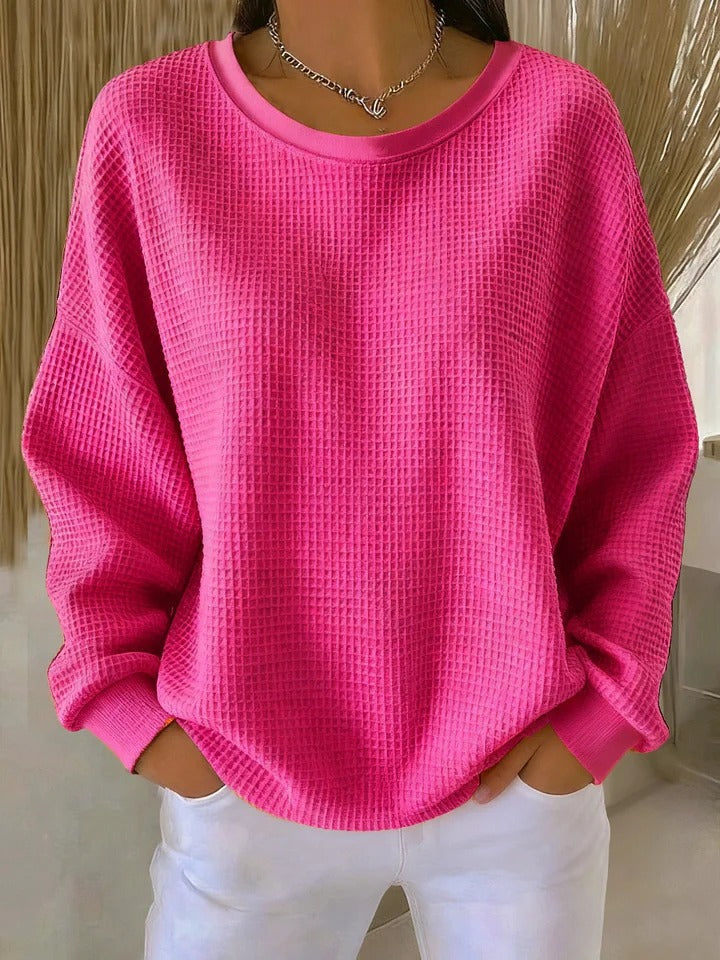 Scarlet Cozy Waffle Knit Jumper