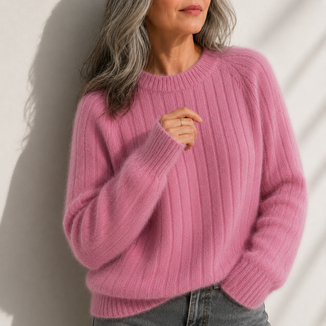 Milana Solid Colour Fluffy Sweater