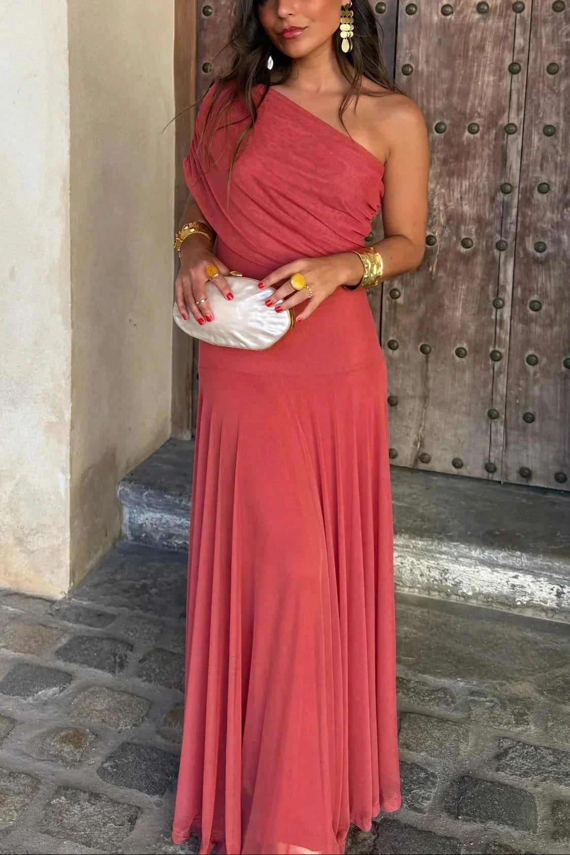 Luna Pleated Maxi Dress