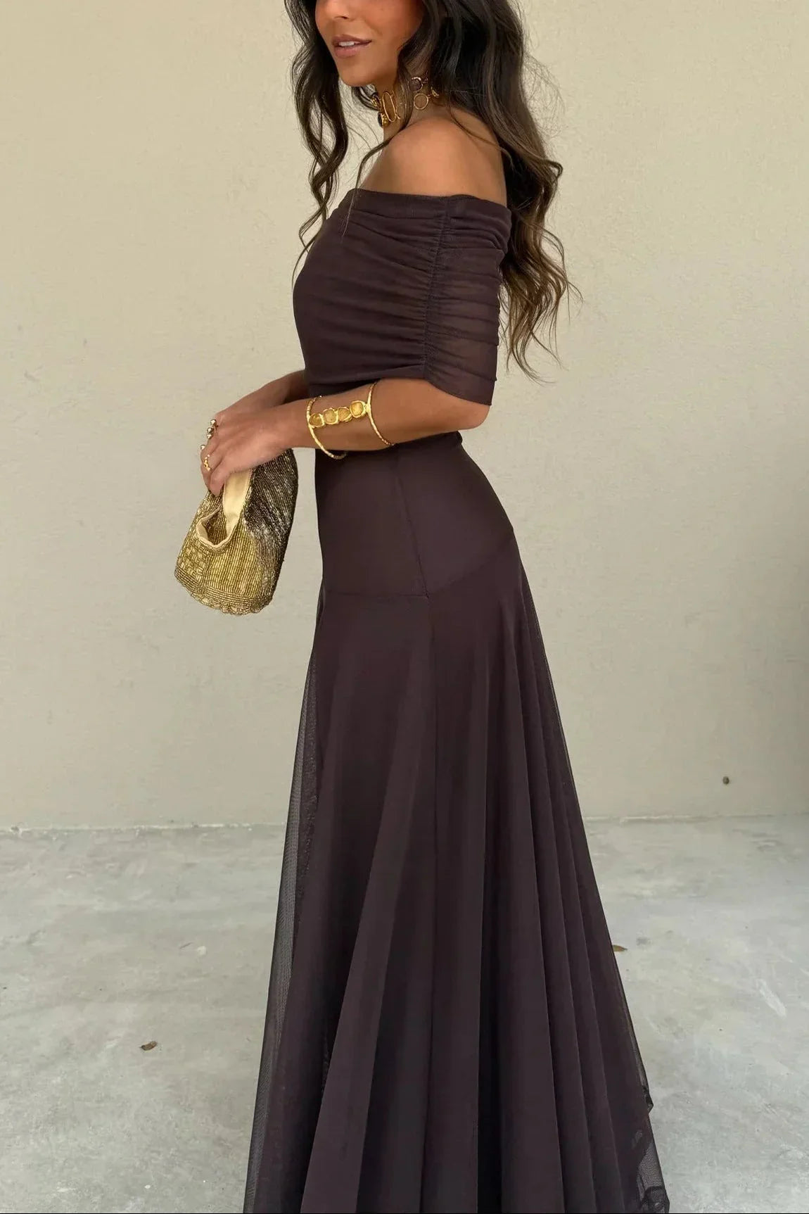 Luna Pleated Maxi Dress