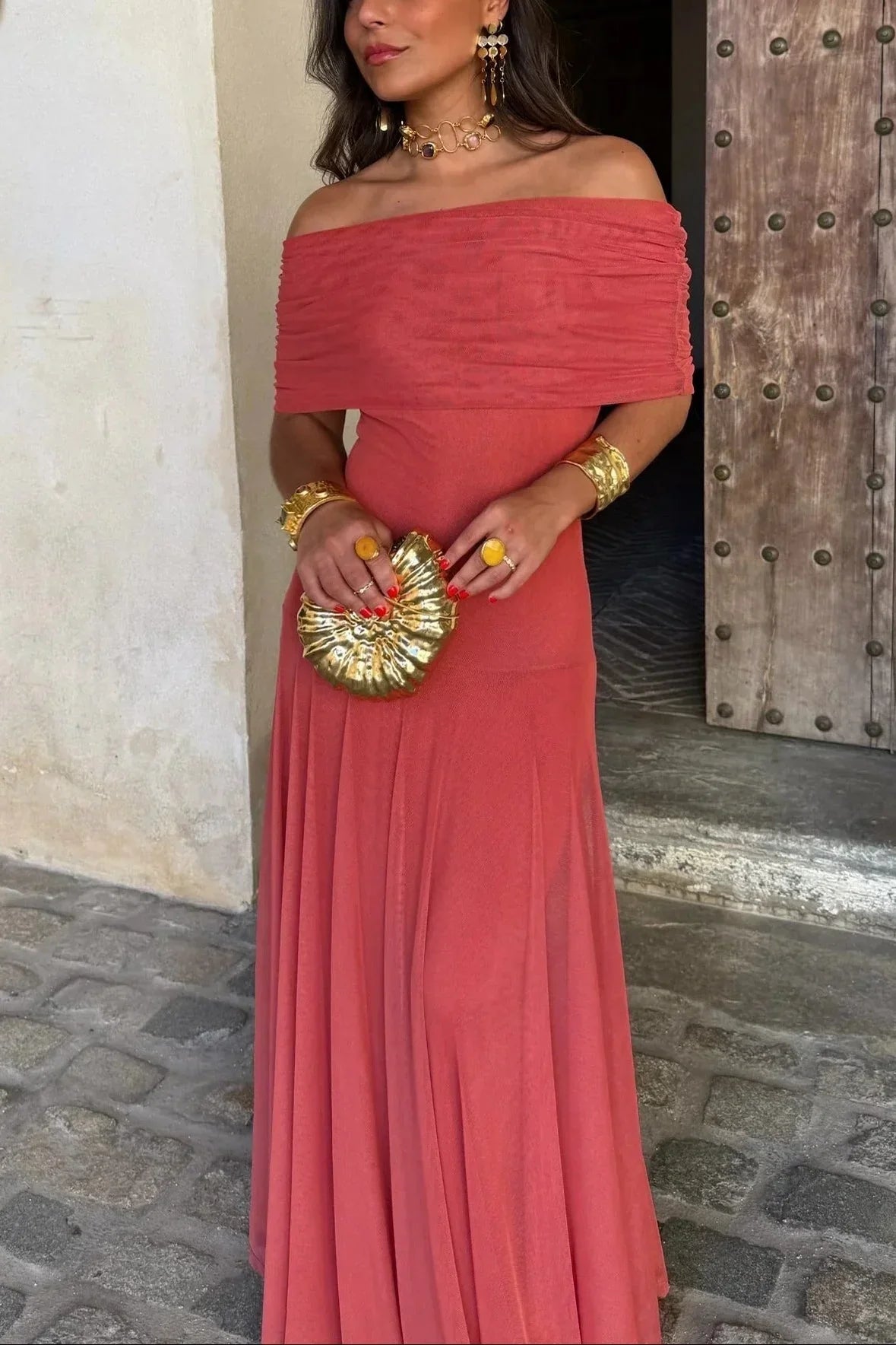 Luna Pleated Maxi Dress