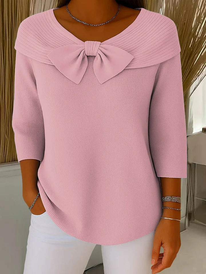 Giana Elegant Bow Knit Jumper