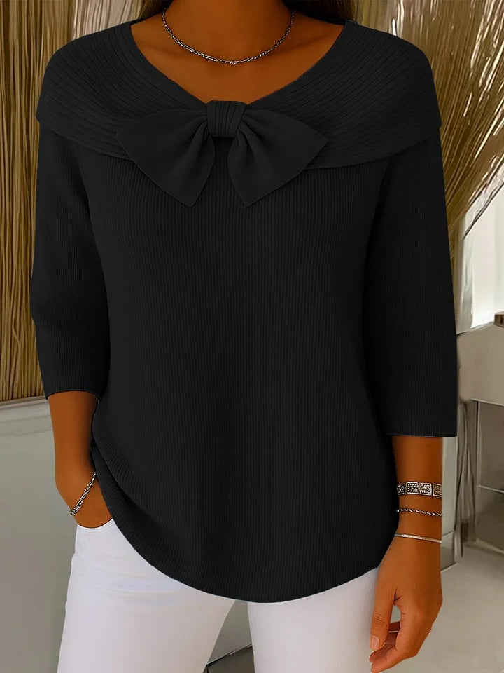Giana Elegant Bow Knit Jumper