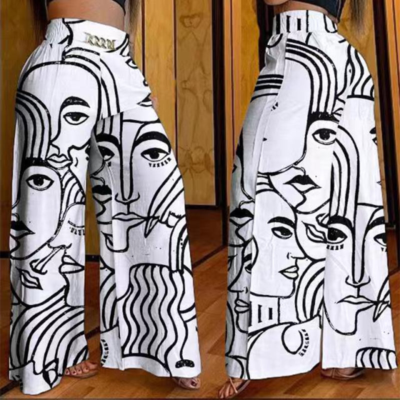 Evelyne - Sculpting High-Waisted Wide-Leg Trousers