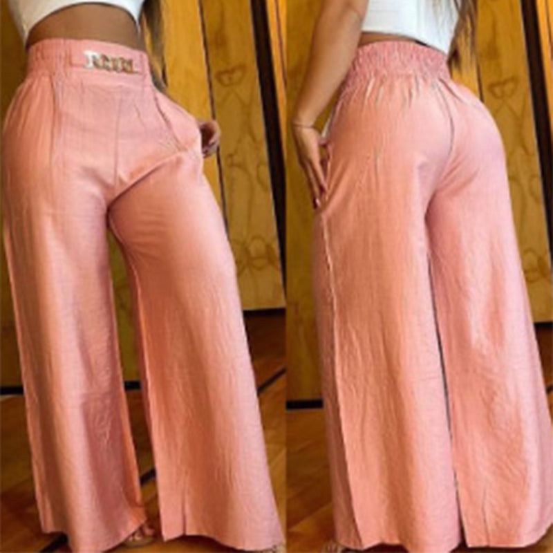 Evelyne - Sculpting High-Waisted Wide-Leg Trousers