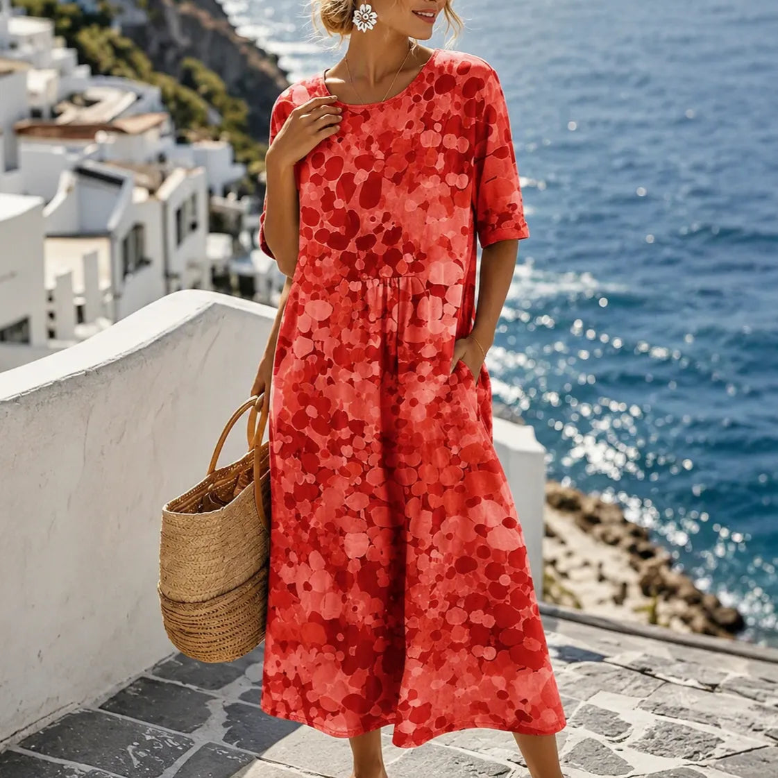 Elsie Floral Midi Dress